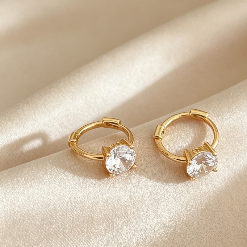 Women's Classic Zirconia Ear Studs, Exquisite Gift
